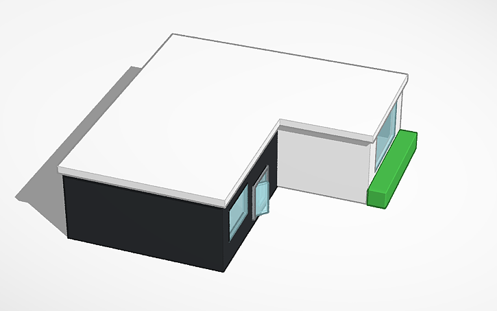 Modern Tinker 3D design Modern House - Tinkercad