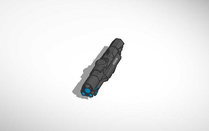 3D design UNSC Infinity - Tinkercad
