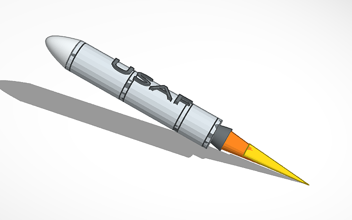 3D design ICBM - Tinkercad