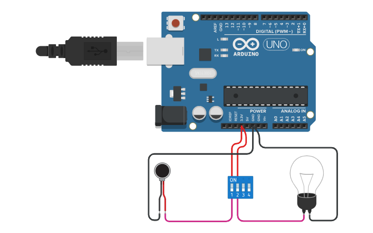 Circuit design Switch Boards - Tinkercad