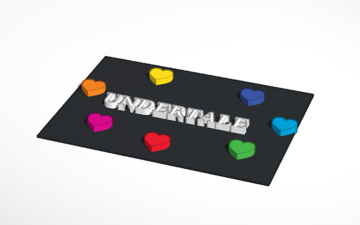 3D design UNDERTALE - Tinkercad