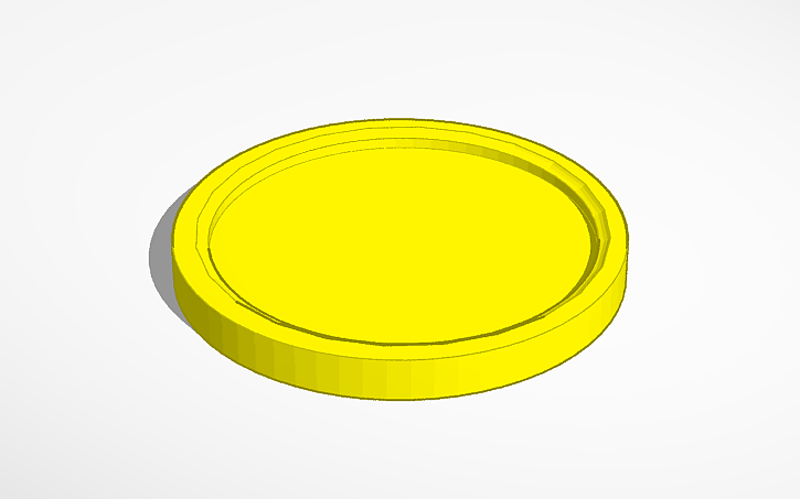 3D design coin - Tinkercad
