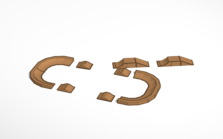 3D design Pumptrack - Tinkercad