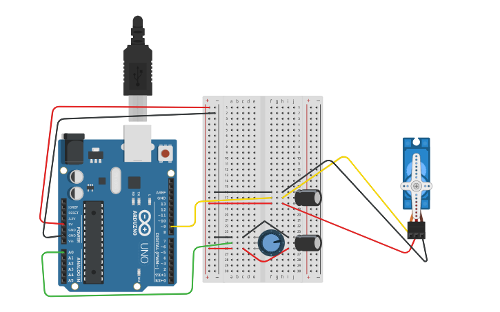 Circuit design Arduino Project 05- Mood Cue by Amber Camerano - Tinkercad