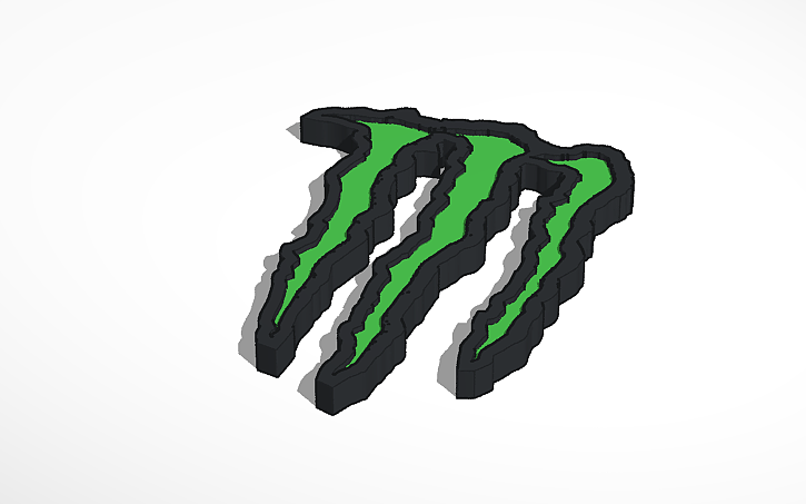 3D Design Logo Monster Energy Tinkercad 3d-design-logo-monster-energy-tinkercad