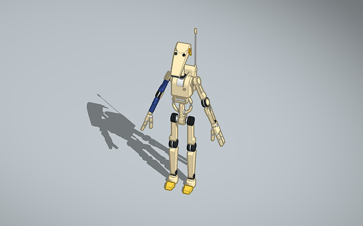 3D design B1 Battle Droids (TF2 / Infantry 2) 3.0 - Tinkercad