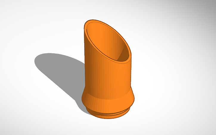 3D design 5 gallon paint bucket spout - Tinkercad