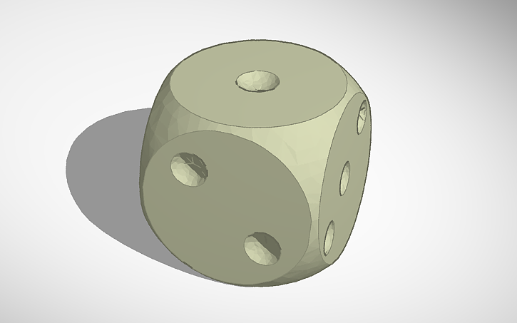 3D design Dice - Tinkercad
