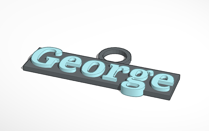 3D design George neckless - Tinkercad