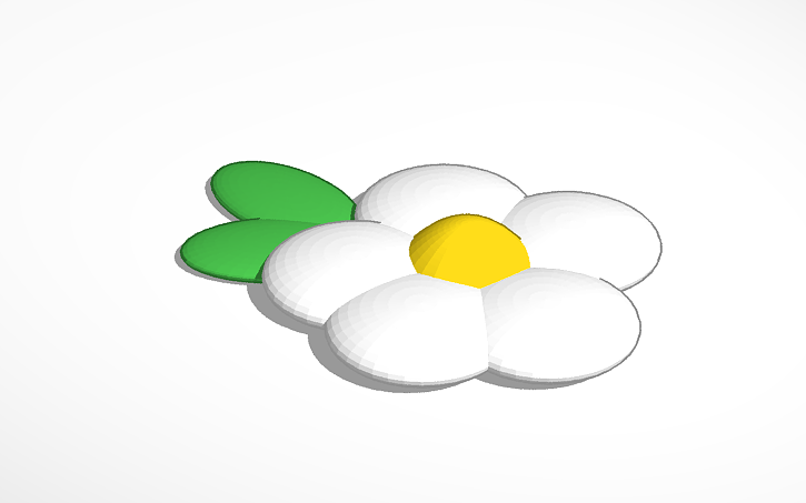 3D design daisy - Tinkercad