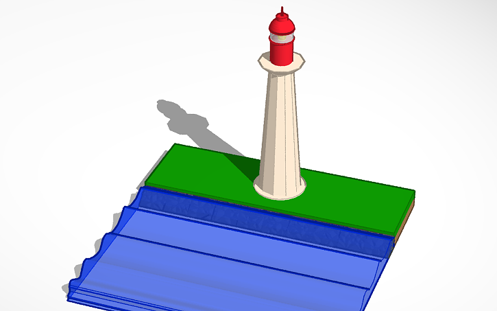 3D design Lighthouse - Tinkercad