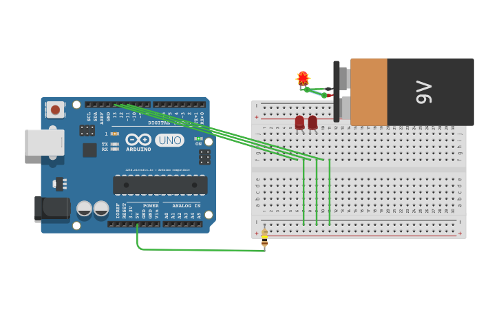 Circuit design Motor - Tinkercad