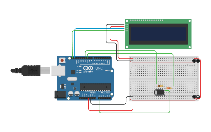 Circuit design Capacitance-meter - Tinkercad