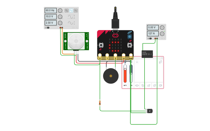 Circuit design Micro bit - Tinkercad