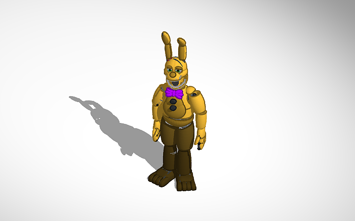 3D design FNAF SpringBonnie - Tinkercad