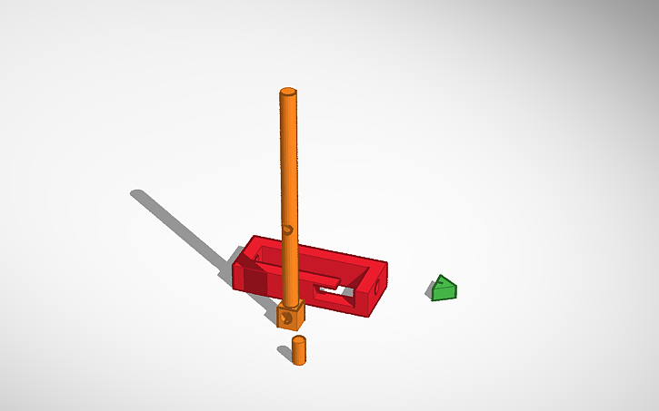 3D design spring lock - Tinkercad