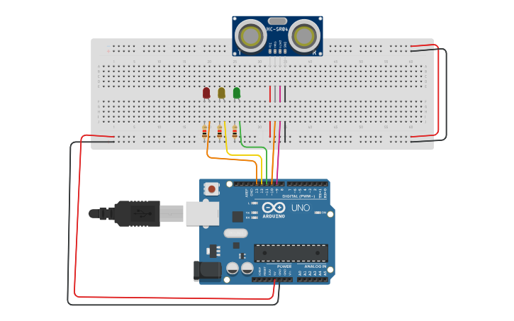 Sensor Mock Screen Arduino Circuit design Sensor mock test - Tinkercad