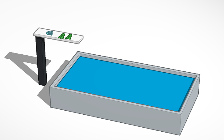 3D design Swimming pool - Tinkercad