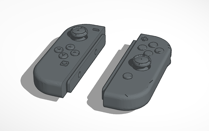 3D design Joycon L and R - Tinkercad