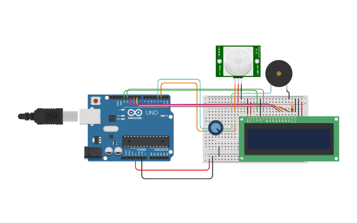 Circuit design PIP Sensor - Tinkercad