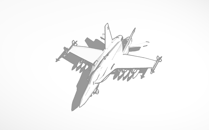 3D design jet - Tinkercad