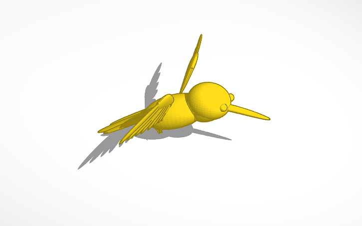 3D design Hummingbird - Tinkercad