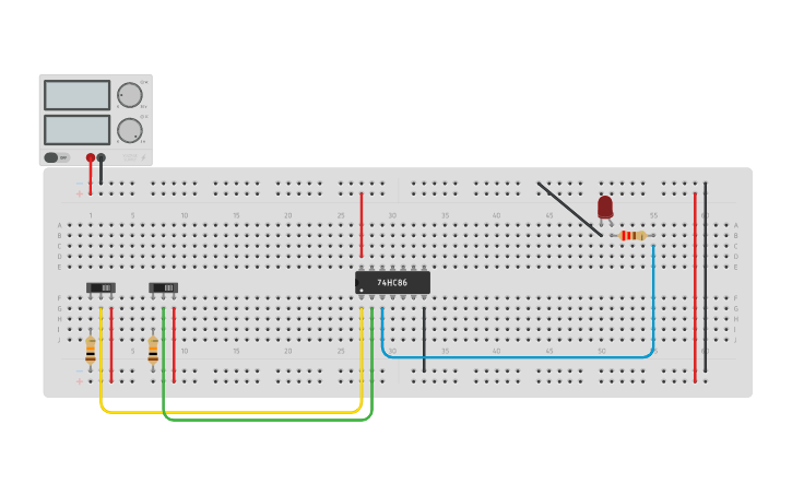 Microcontroller Using K Nob Using Thinker Card Circuit design K MAP - Tinkercad