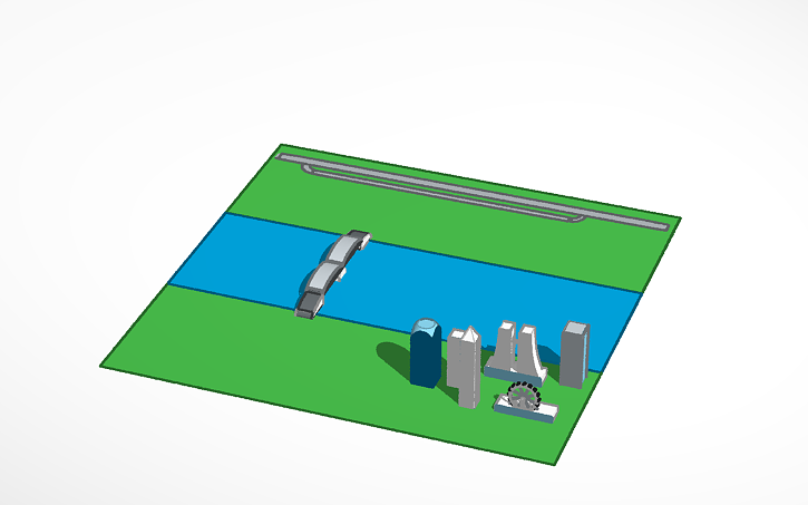 Modern Tinker 3D design Modern City - Tinkercad