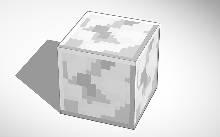 3D design Quartz block (Minecraft) - Tinkercad