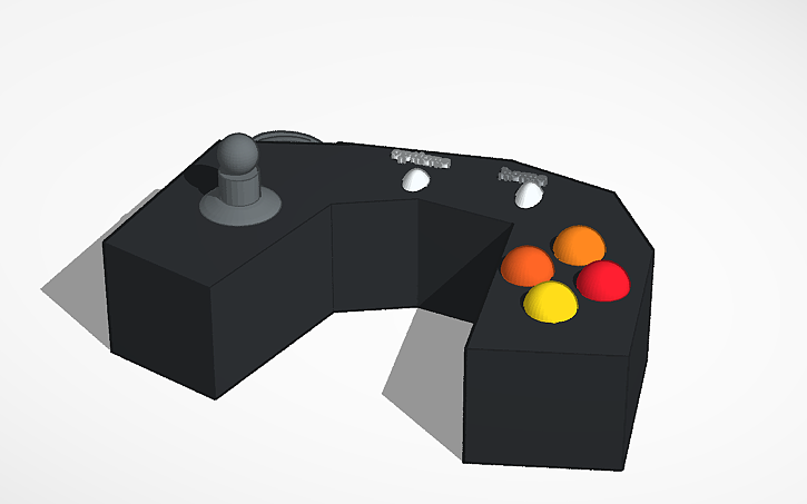 3D design game controller - Tinkercad