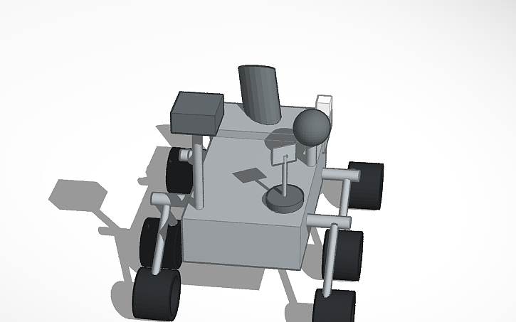 3D design robot mars rover - Tinkercad