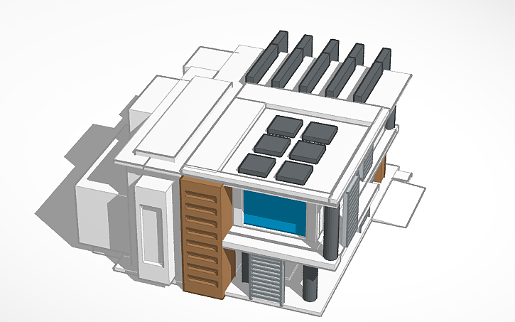 3D design MODERN MANSION - Tinkercad