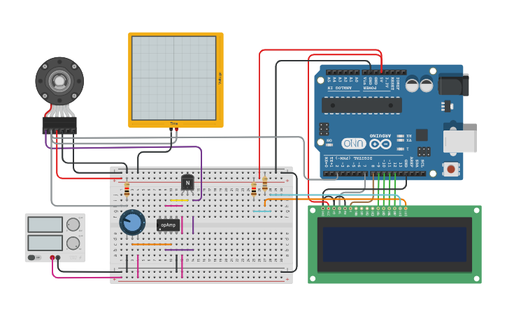 Circuit design Step motor control - Tinkercad