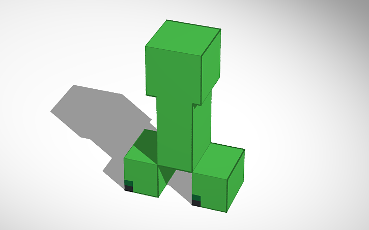 3D design minecraft creeper - Tinkercad