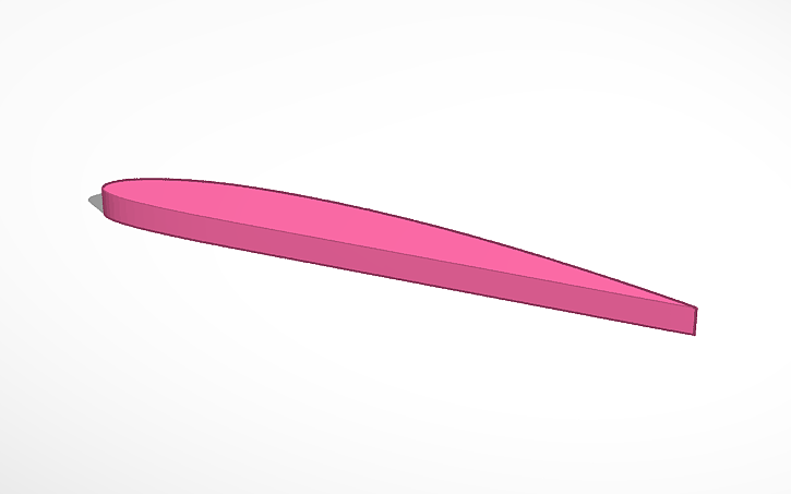 3D design Airfoil Rib - Tinkercad