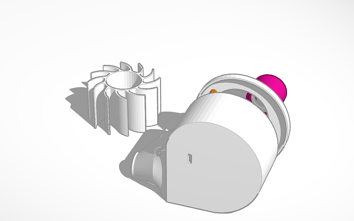 3D design Fan conversion 20mm - Tinkercad