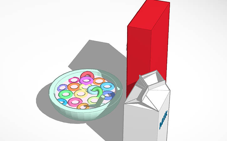 3D design Froot loops - Tinkercad
