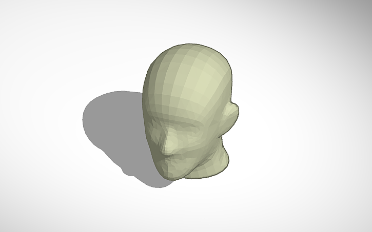 3D design Mannequin head - Tinkercad