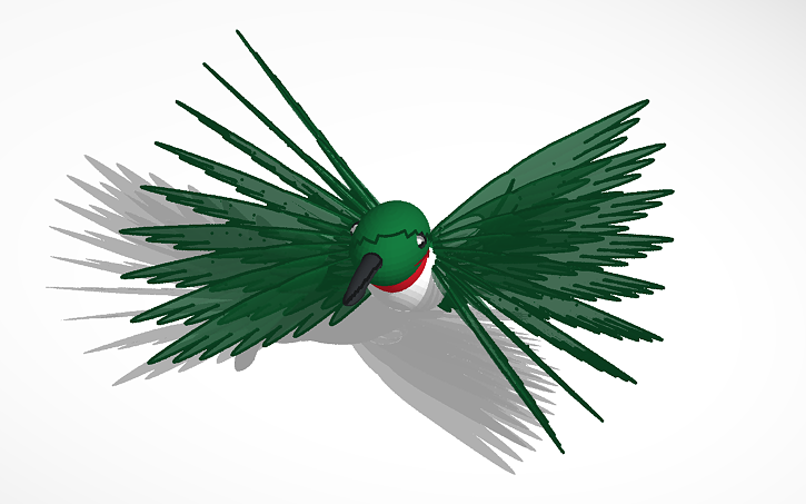 3D design Hummingbird - Tinkercad