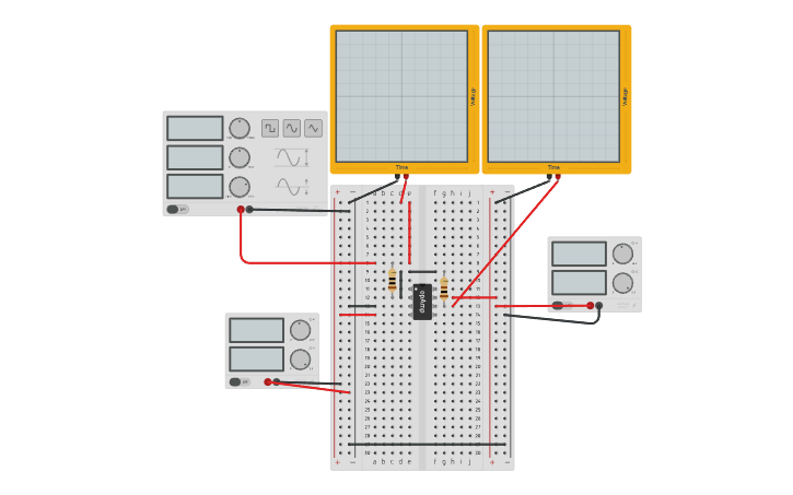 Circuit design INVERSOR - Tinkercad