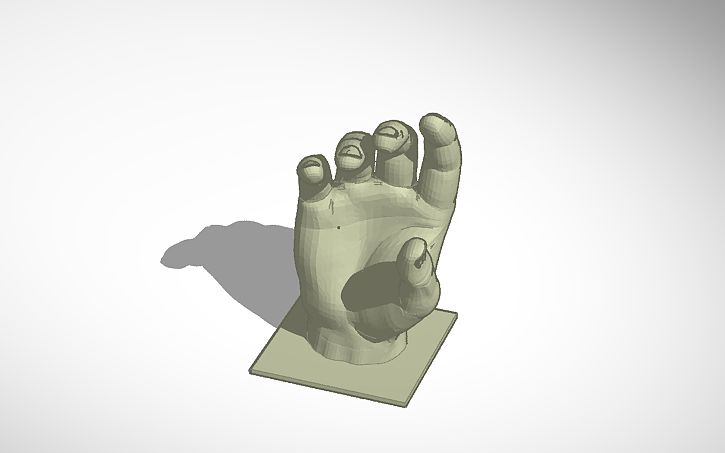 3D design hand - Tinkercad