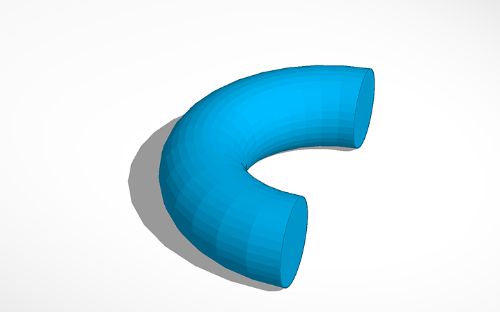 3D design Half Torus - Tinkercad