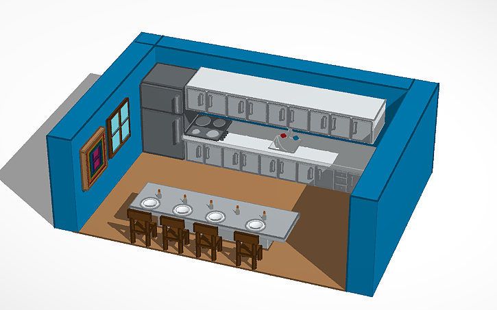 3D design Kitchen - Tinkercad