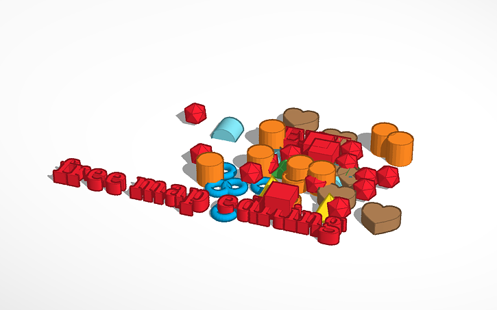 3D design free map editing - Tinkercad
