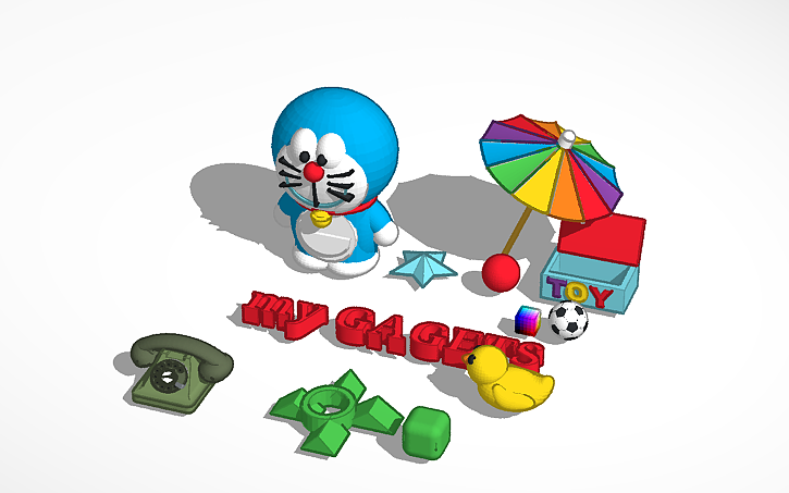 3D design Copy of Doraemon - Tinkercad