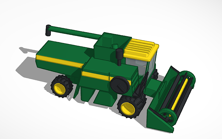 3D design John Deere Combine - Tinkercad