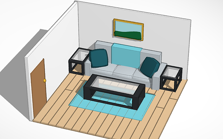 3D design Living room - Tinkercad