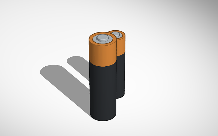 3D design battery - Tinkercad