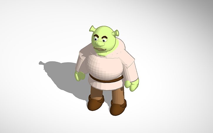 Shrek Coder 3D design SHREK!!?!?! - Tinkercad
