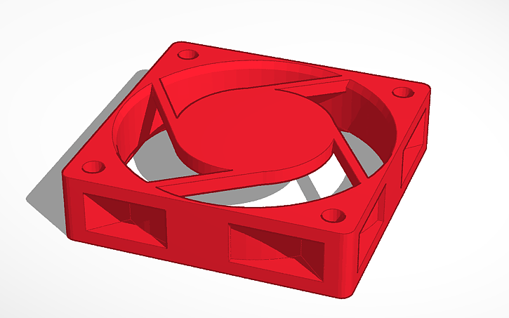 3D design 6015 fan - Tinkercad